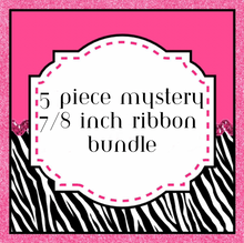 Load image into Gallery viewer, Mystery 10 Yard 7/8 Ribbon Bundle