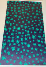Load image into Gallery viewer, Marijuana on Black Faux Leather
