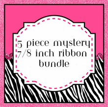 Load image into Gallery viewer, Mystery 10 Yard 7/8 Ribbon Bundle
