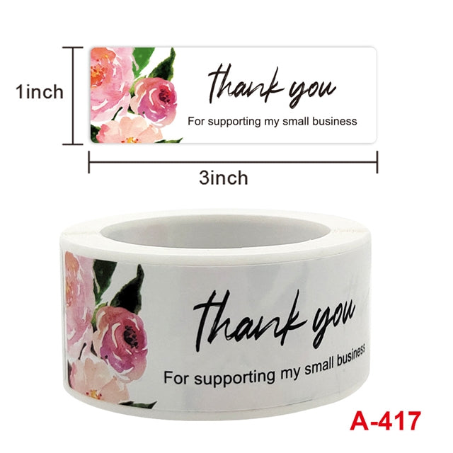 Thank You For Supporting My Business 75 Stickers