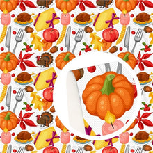 Load image into Gallery viewer, Thanksgiving Pumpkin Faux Leather Collection
